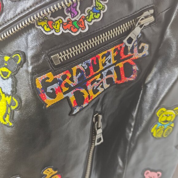 A+O X GRATEFUL DEAD CODY VEGAN MOTO JACKET - Picture 8 of 11